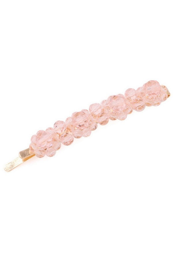 Glass bead floral pin